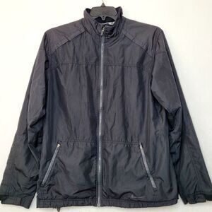 Nike Black Windbreaker Jacket Size Large